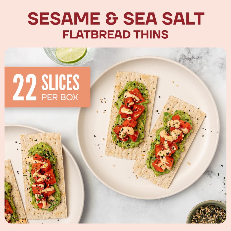 Wasa Sesame & Sea Salt Flatbread Thins, 6.7 oz (Pack