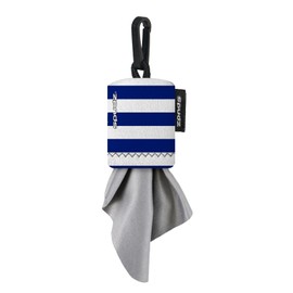 SPUDZ Ultra| Microfiber Cloth Screen Cleaner and Lens Cleaner | Closable Bottom | Navy Stripes