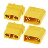 Audiofan Barrett Connector High Current Compatible High Efficiency Large Capacity Yellow XT90 2 Pair Set