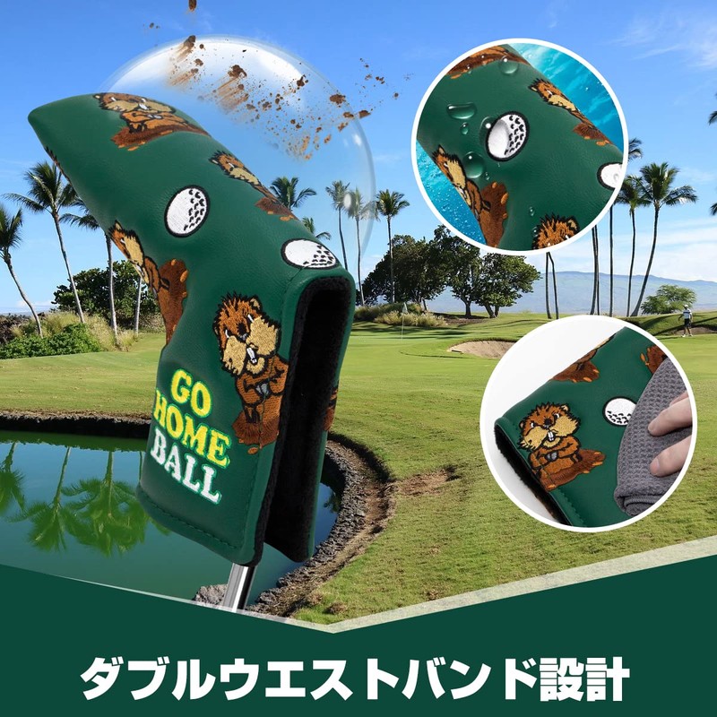 Golf Putter Cover Groundhog Putter Head Cover Blade Putter Cover