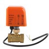 DN20 Professional 2 Way Electric Ball Valve DC12/24V 2‑Wire Brass