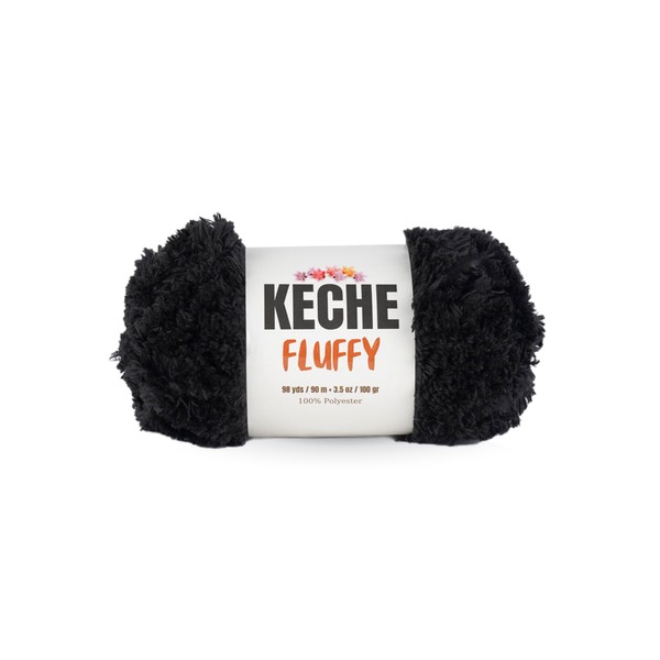 KECHE Fluffy Bulky Yarn – Super Soft Chunky Fuzzy Blanket