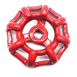 2 Pcs 76mm/3" repuesto válvula de compuerta volante - rojo, agujero cuadrado 0.315x0.315 in