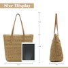 MAMUNU Straw Beach Bag For Women, Straw Shoulder Bag Handbag