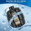 Cabezal De Ducha Regadera Parabaño 5modo Alta Presión Filtro