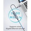 GRAUGEAR | 3 Ports USB 3.0 HUB + Gigabit Ethernet