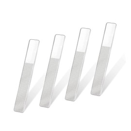 DmDoyy 4 Stück Glasnagelfeilen, Polierfeile Fingernägel, Glasnagelglanzpolierer Für Haushalte Nagelsalons Nagelpflegeun Nail