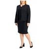 Le Suit Women's Plus Size Jacket/Dress Suit, Black, 20W
