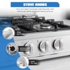 Homesweet WB03T10325 Cooktop Burner Knobs - Compatible with GE JGP329SET1SS,