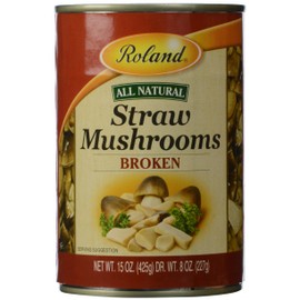 Roland Broken Straw Mushrooms, 15 oz