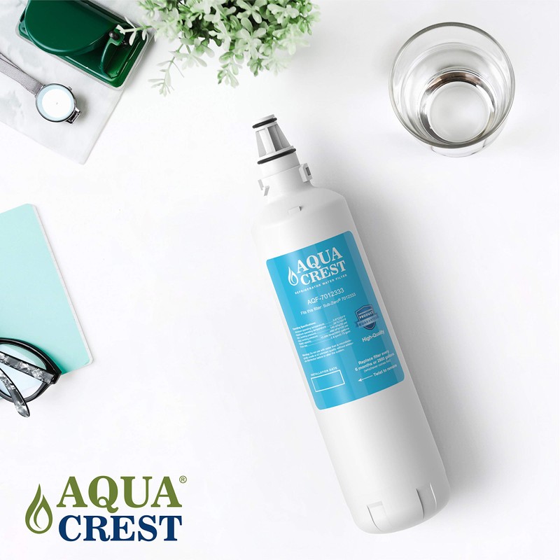 AQUACREST Replacement 7012333 Refrigerator Ice Maker Water Filter, Compatible with