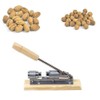 XLKJ Nutcracker Walnuts, Walnut Cracker with Wooden Base Handle, Stainless