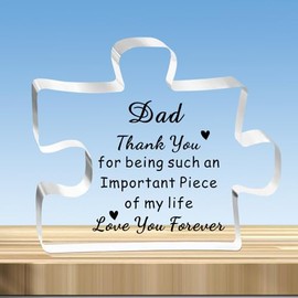 JMIMO Dad Gifts Dad Puzzle Dad Birthday Gifts Christmas Fathers Day Presents for Dad Daddy from Daughter Son - Thank You For Being Such An Important Piece Of My Life