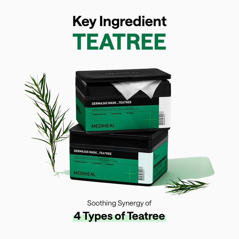 Mediheal Derma 365 Tea Tree Mask (30 masks) - Daily