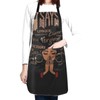 Maynofu Black Girl Waterproof Chef Apron for Women with Pockets