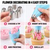 Russian Piping Tips for Cake Decorating – 9-Piece Flower Nozzle