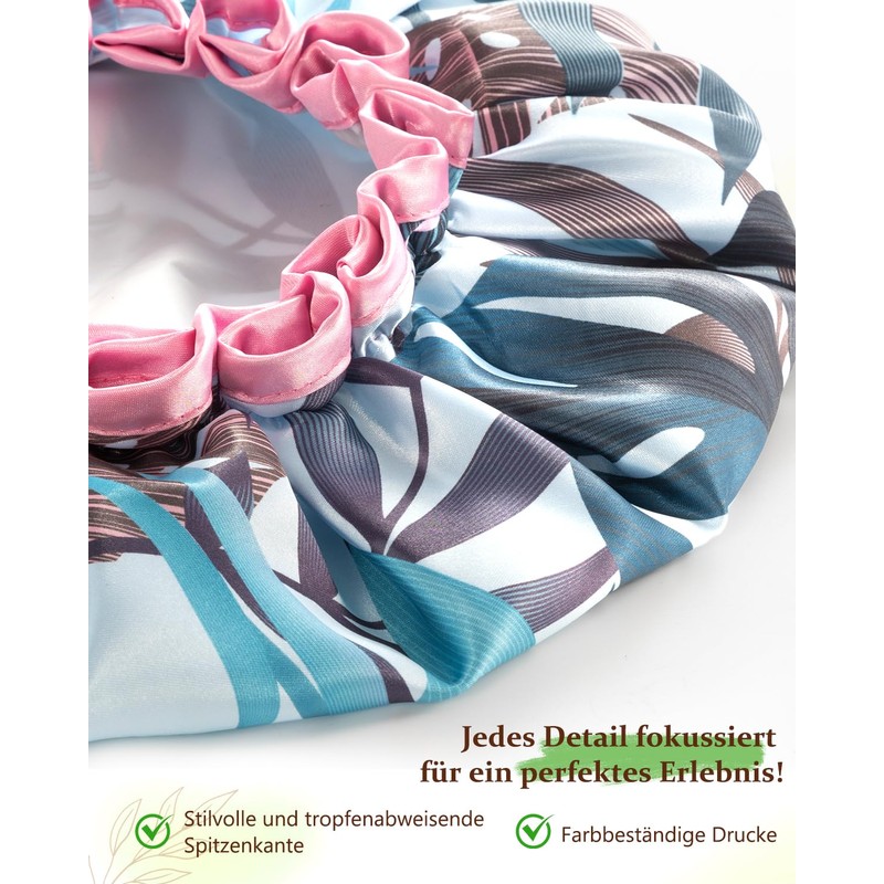 mikimini Shower Cap for Long Hair M