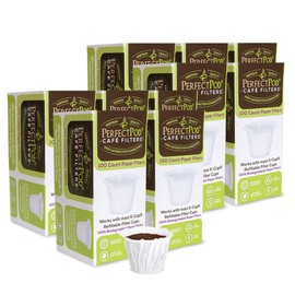 Cafe Filters Paper Liners for Reusable K Cup Coffee Pods by Perfect Pod - Fits All Brands, Compatible With All Refillable Capsules - Disposable Paper Filters (1,000-Ct)