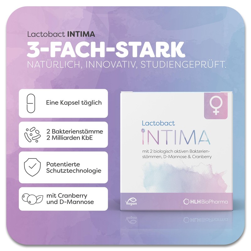 Lactobact Intima, 30 capsules - to support a healthy intimate