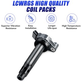 Set of 6 Ignition Coil Pack and Spark Plugs Fits for Toyota Sienna Highlander Solara Lexus ES330 RX330 EX 330 RX330 2004 2005 2006 2007 Spark Plugs Coils 3.3 V6 Replaces UF506