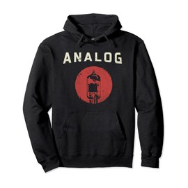 Vacuum Tube Amp Analog Vintage Retro 80s Pullover Hoodie