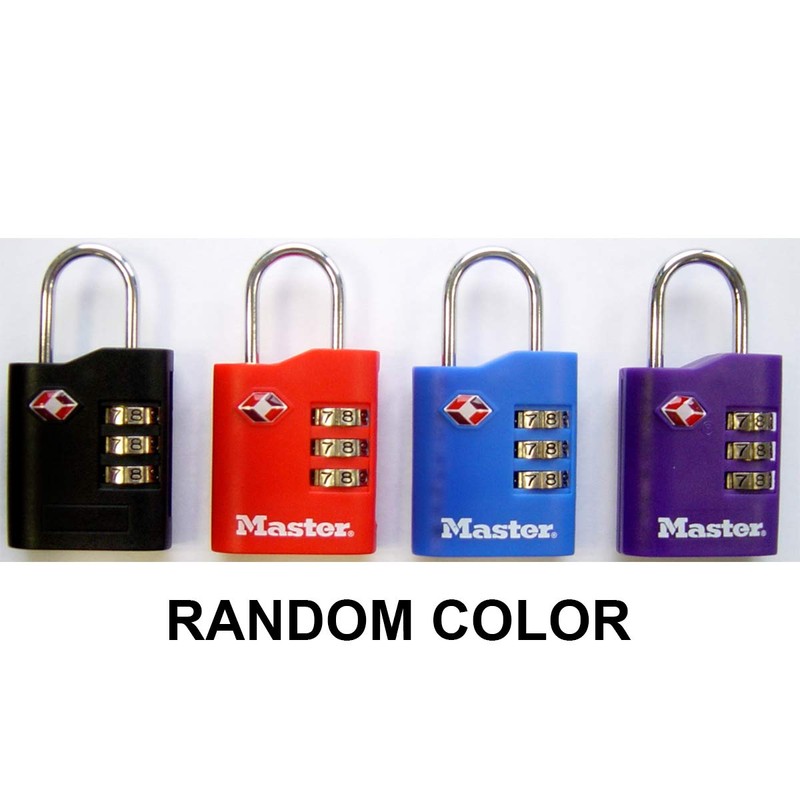 Master Lock 4686EURT Pack of 2 Combination Travel Padlocks TSA