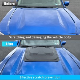 Dattumar Truck Hood Scoop Cover Compatible with 2022-2025 2026 Nissan Frontier ABS Bonnet Scoop Engine Cover All Weather Front Hood Vent 2024 Frontier Accessories