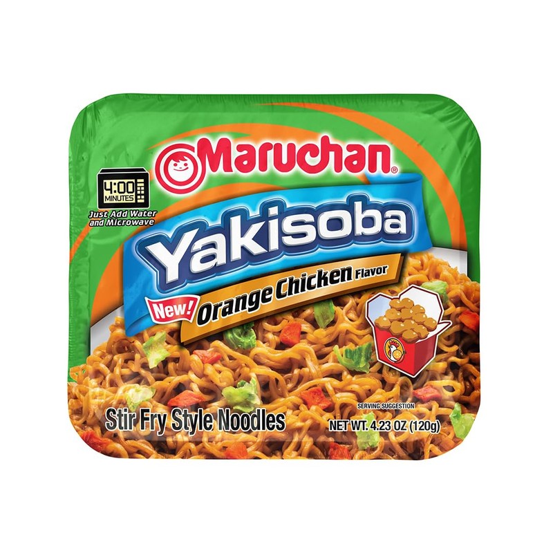 Maruchan Yakisoba Orange Chicken, Japanese Instant Ramen Noodles, 4.23 Oz,