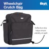 Days Wheelchair Bag with Crutch Pocket, 27L, Black