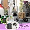 Our Modern Space Shopping Cart w/Waterproof Basket Liner & 360°