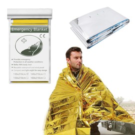 10 x Thermal Emergency Blanket for Road Protection Windproof Cold Resistant