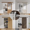 CCJH 6.6FT Stainless Steel Sliding Door Hardware Kit Heavy Duty