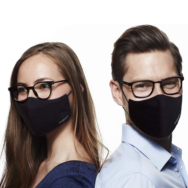 Kenneth Cole Black Pure cotton Breathable Reusable & Washable Face