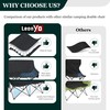 Leonyo Double Camping Chair, Loveseat Camping Chair, Outdoor Folding Moon