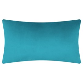 JWH Plush Velvet Throw Pillow Covers Decorative Rectangle Accent Pillow Cases Soft Pillowcase Lumbar Cushion Geometric Luxury Bed Couch Bedroom 14x24 Inch Turquoise