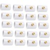 Mornajina 20 Packs 1/2" PVC Misting Nozzles Coupling with Brass