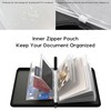 Important Document Organizer Zipper Binder,Fireproof Document Bag for Birth Certificate