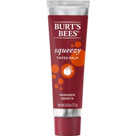 Burts Bees Mandarin Granita Squeezy - Bálsamo labial tintado, 0.43 onzas