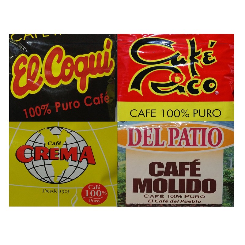 Puerto Rican Variety Pack Ground Coffee - 4 Local Favorites