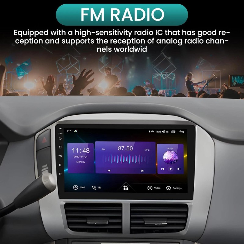 Unbranded For Honda Pilot 2006-2008 Android 12 Apple Carplay Car