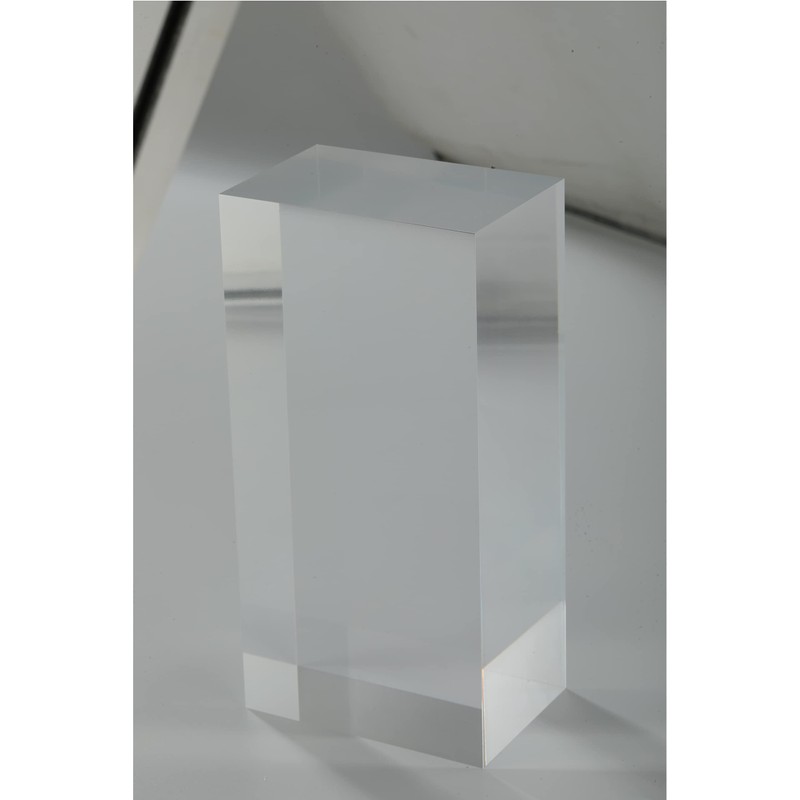 CiaoHER 2in Thickness Solid Acrylic Cube Display Block Clear Polished