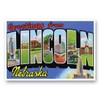 GREETINGS FROM LINCOLN, NE vintage reprint postcard set of 20