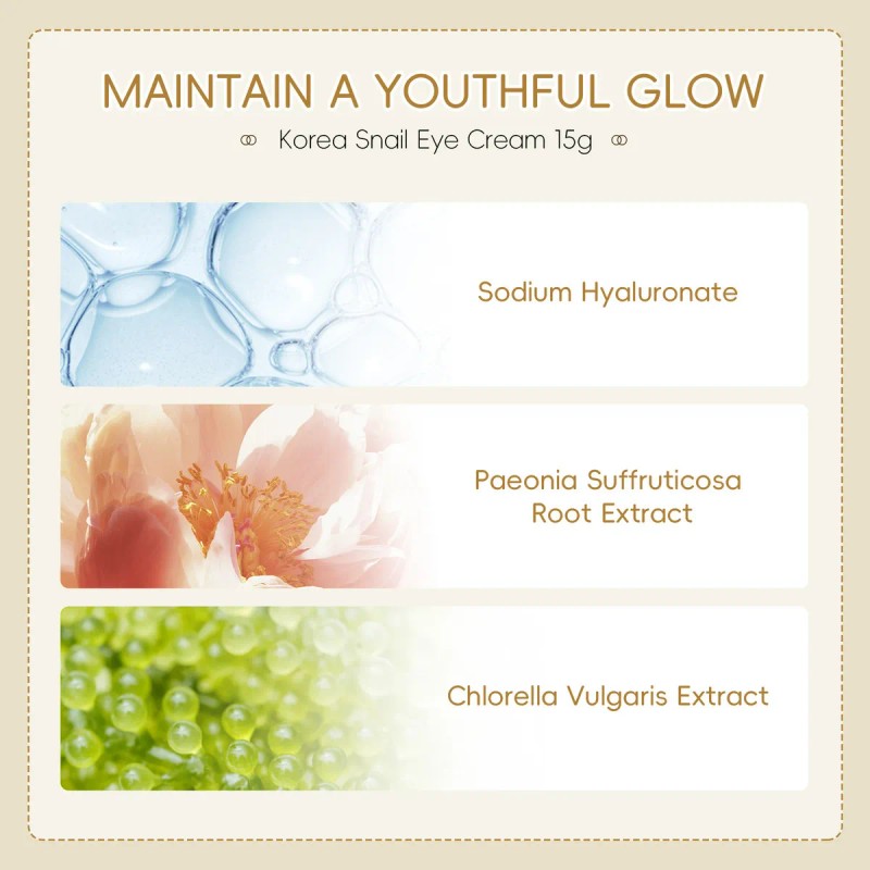 Gm Red Ginseng Snail Eye Cream 15g Cuidado Hidratante