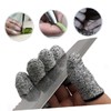 GRIRIW 10Pcs Cut Resistant Finger Cots Durable Thumb Sleeves for