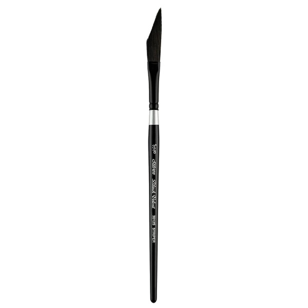 Silver Brush Limited 3012S3/8in Black Velvet Dagger Striper Watercolour Paint Brush, Size 3/8 Inch, Short Handle