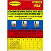 FTG USA 12 Pc #10 (3/16") Countersink Drill Bit Set