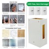 Libreshine Extra Large White Bamboo Grocery Bag Holder for Plastic