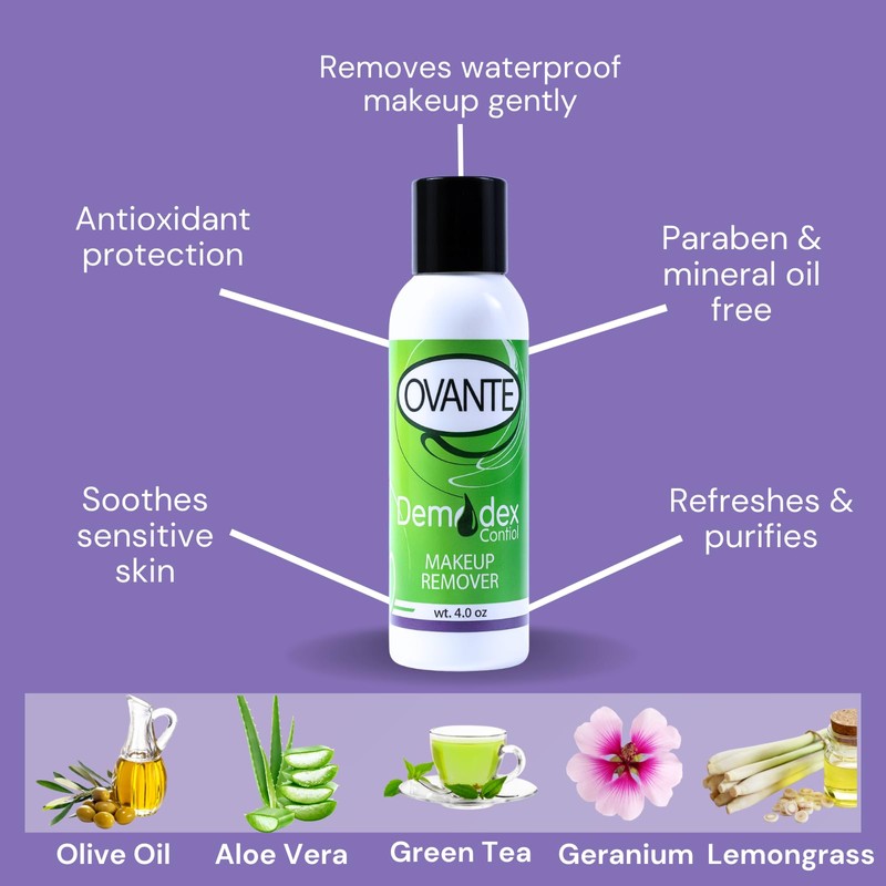 Demodex Mite Eliminating Face Wash & Make Up Remover With