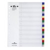 Durable 675927 Index Plastic with Coloured Tabs Extra-Wide Pack of