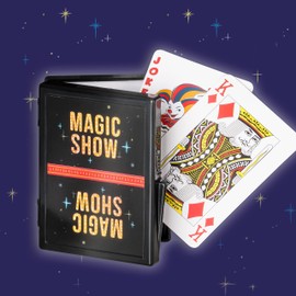 TRENDHAUS 957764 Magic Show No. 14 [Magic Card Case], Amazing Magic Tricks for Children from 6 Years, Includes Online Videos, Trick No. 14, Red